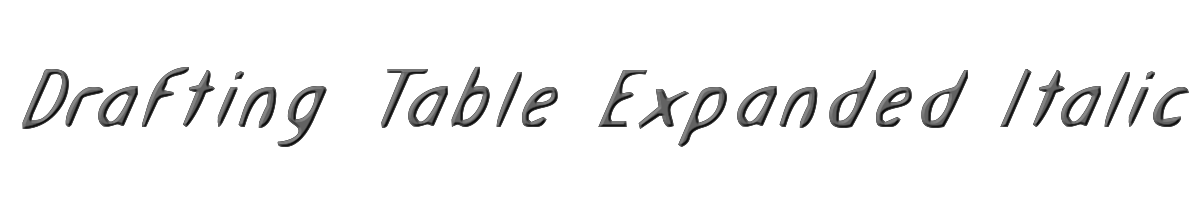 Drafting Table Expanded Italic 