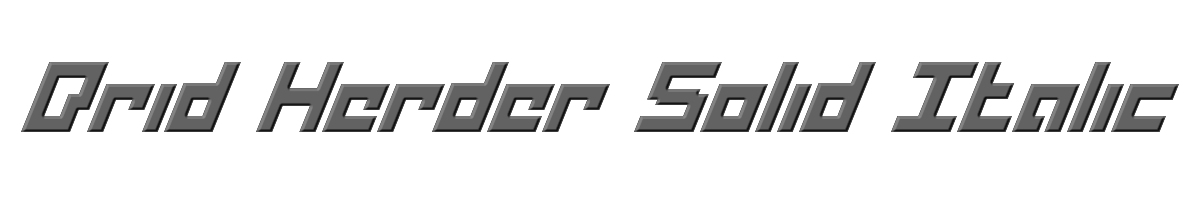 Drid Herder Solid Italic 