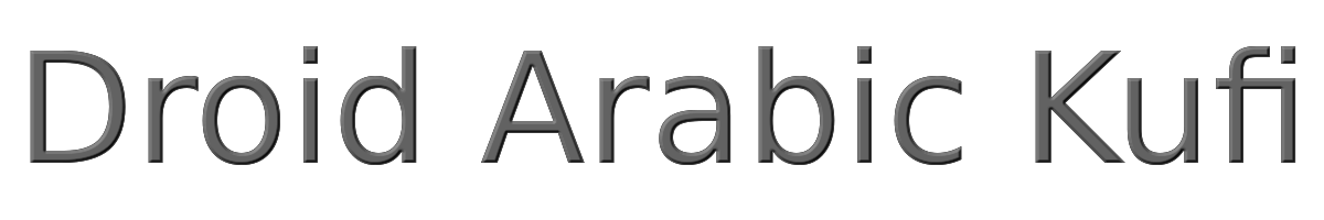 Droid Arabic Kufi 