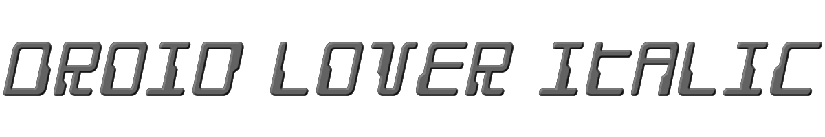 Droid Lover Italic 