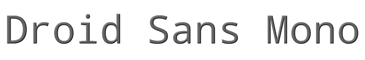 Droid Sans Mono 