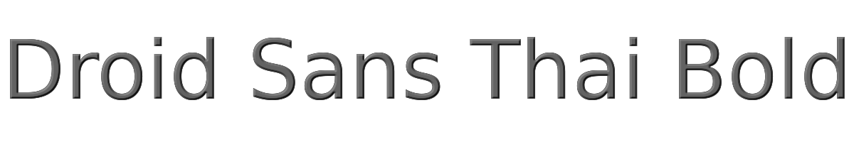 Droid Sans Thai Bold 