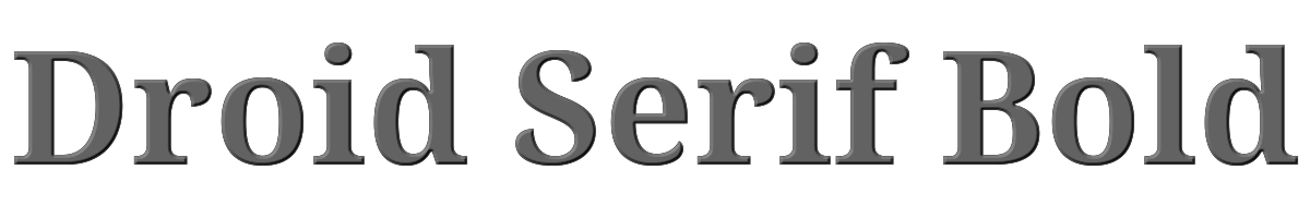 Droid Serif Bold 