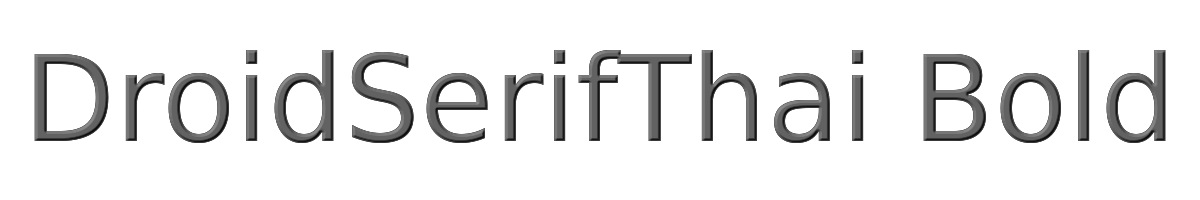 DroidSerifThai Bold 
