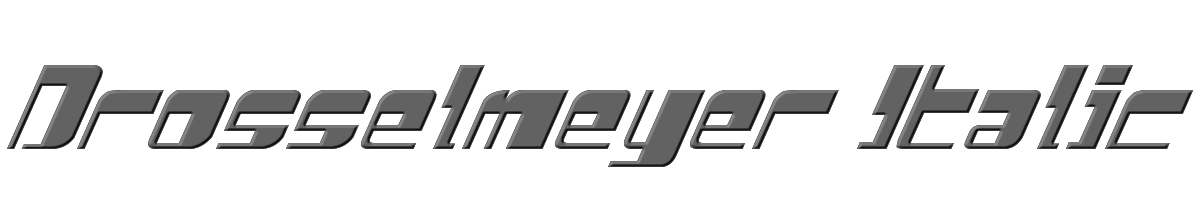 Drosselmeyer Italic 