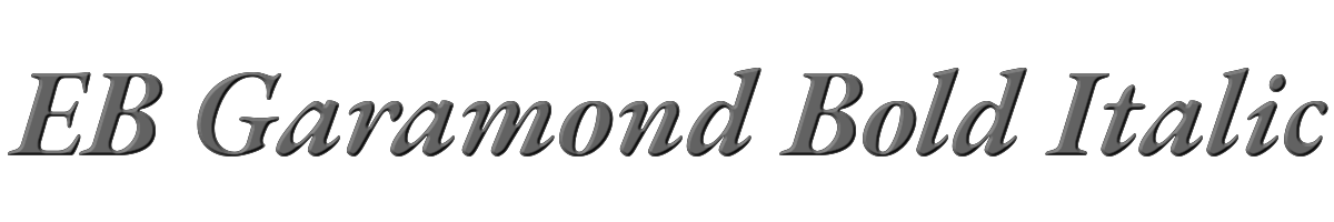 EB Garamond Bold Italic 