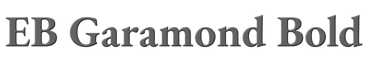 EB Garamond Bold 