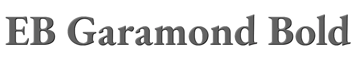 EB Garamond Bold 