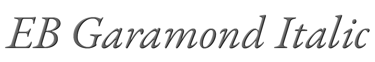 EB Garamond Italic 