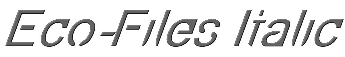 Eco-Files Italic 