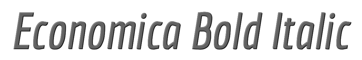 Economica Bold Italic 