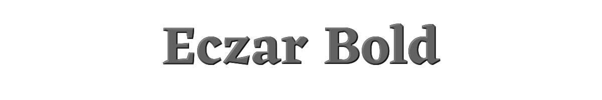 Eczar Bold 