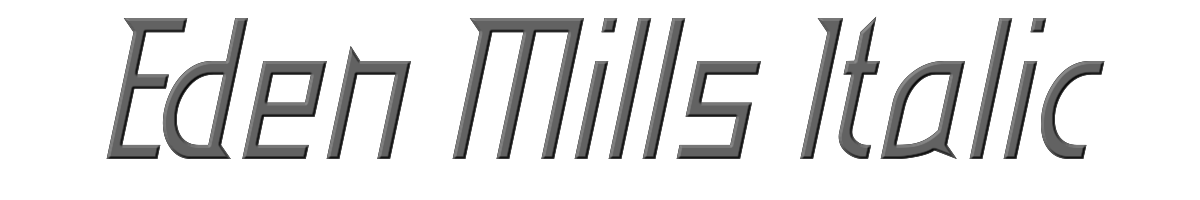 Eden Mills Italic 