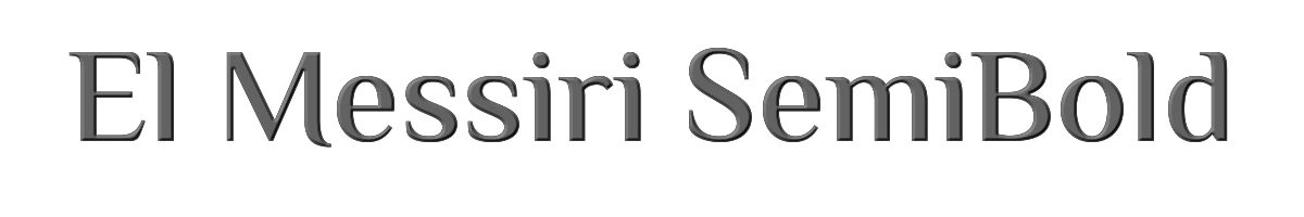El Messiri SemiBold 