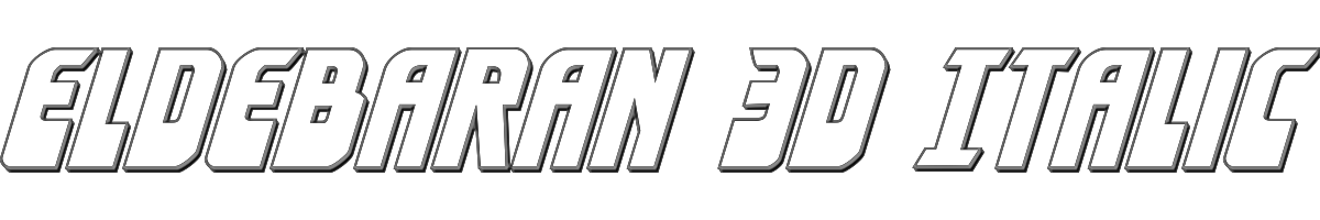 Eldebaran 3D Italic 