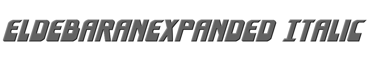 EldebaranExpanded Italic 