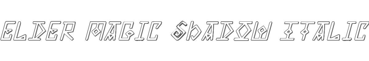 Elder Magic Shadow Italic 