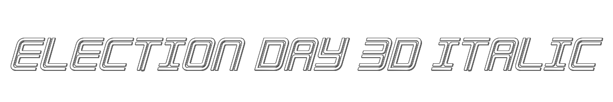 Election Day 3D Italic 