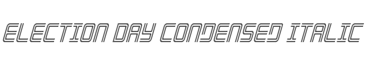 Election Day Condensed Italic 