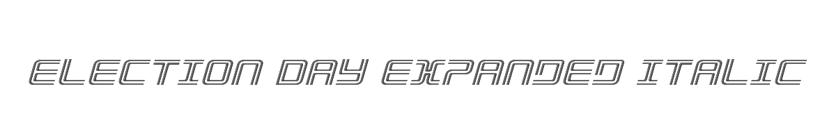 Election Day Expanded Italic 