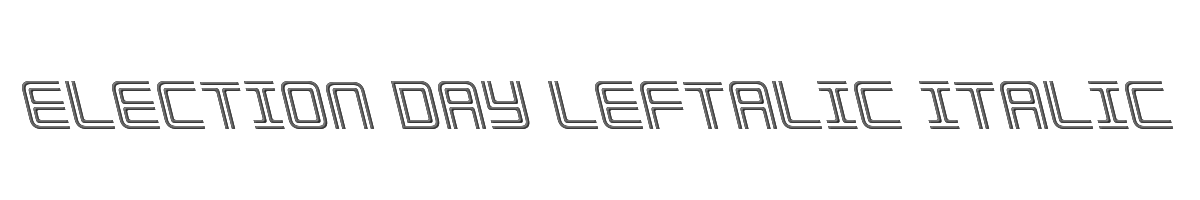 Election Day Leftalic Italic 