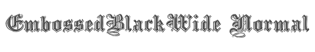 EmbossedBlackWide Normal 