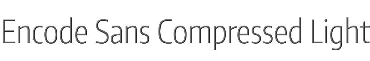 Encode Sans Compressed Light 