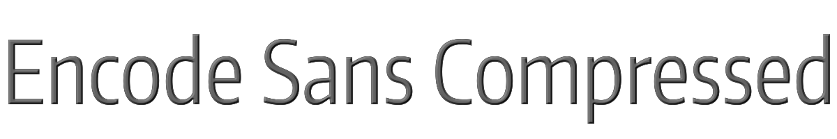 Encode Sans Compressed 