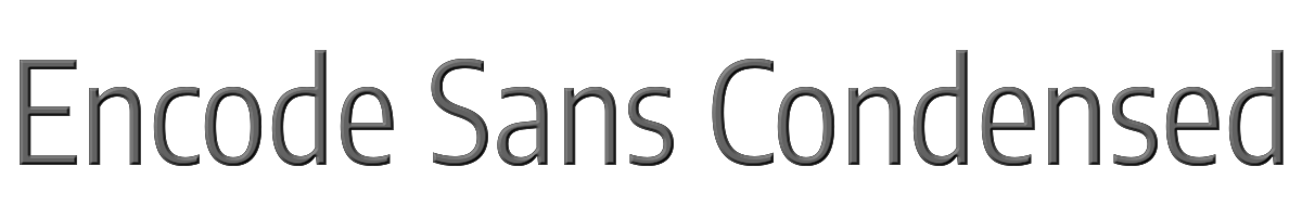 Encode Sans Condensed 
