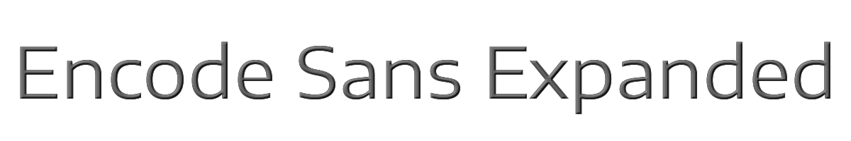 Encode Sans Expanded 