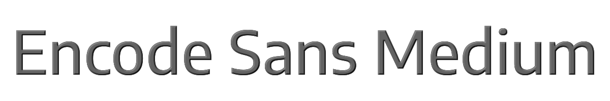 Encode Sans Medium 