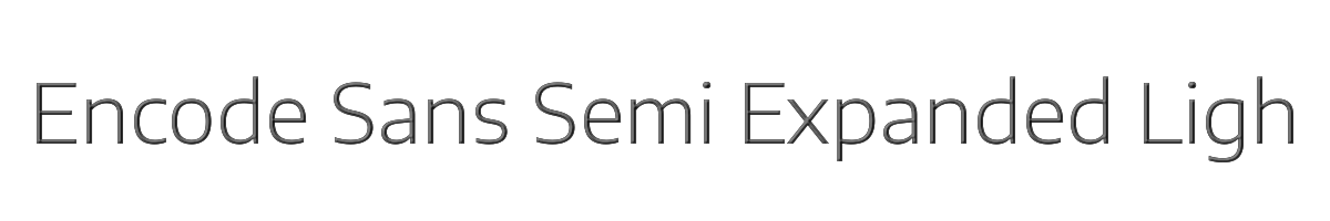 Encode Sans Semi Expanded Light 