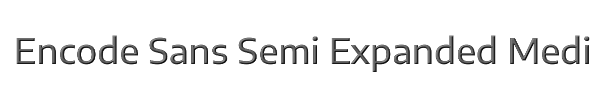 Encode Sans Semi Expanded Medium 