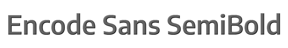Encode Sans SemiBold 