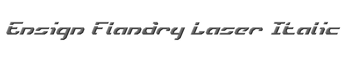 Ensign Flandry Laser Italic 