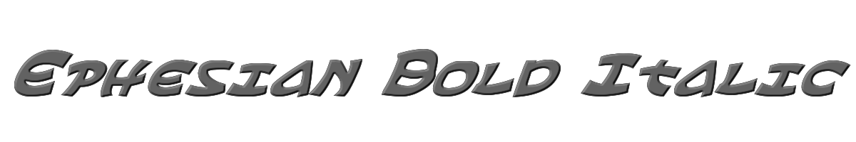 Ephesian Bold Italic 