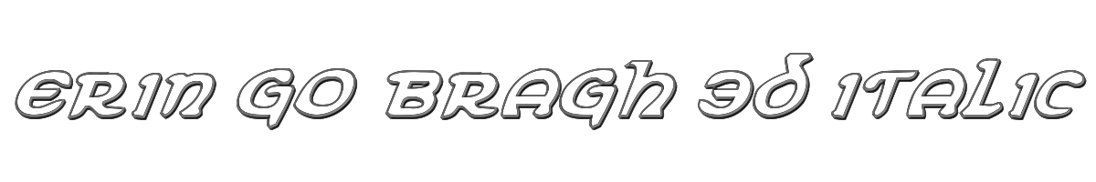 Erin Go Bragh 3D Italic 