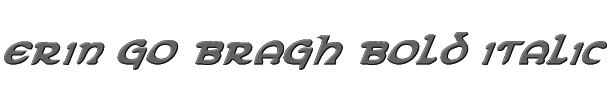 Erin Go Bragh Bold Italic 