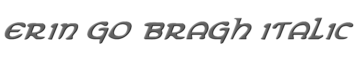 Erin Go Bragh Italic 
