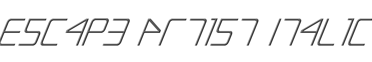 Escape Artist Italic 