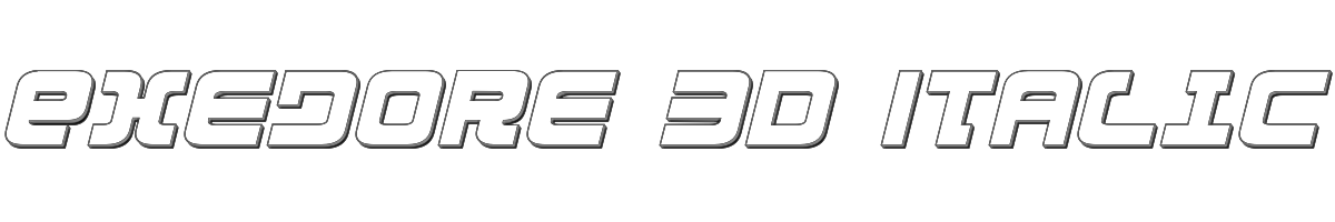Exedore 3D Italic 