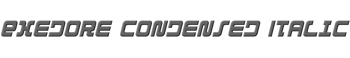 Exedore Condensed Italic 