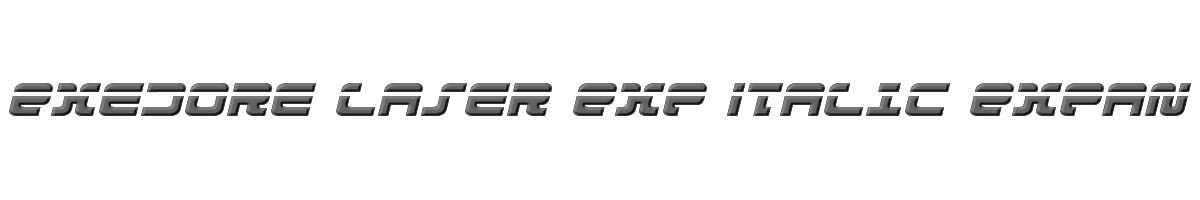 Exedore Laser Exp Italic Expanded Italic 