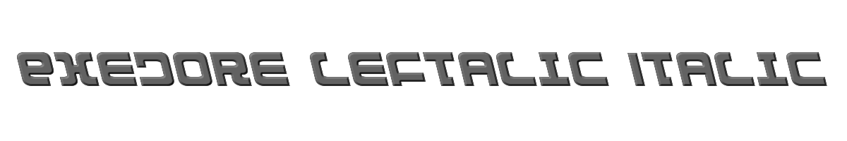 Exedore Leftalic Italic 