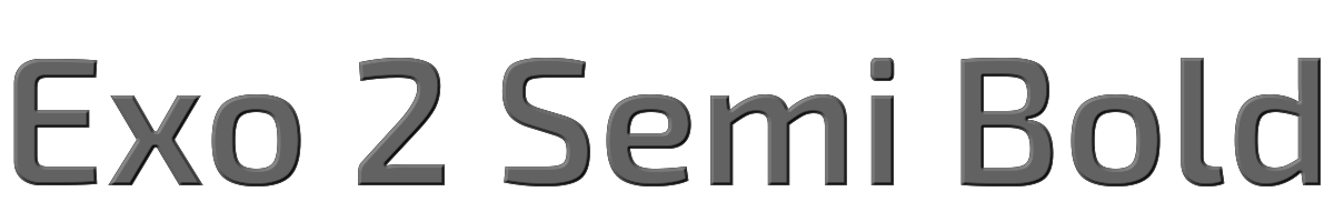 Exo 2 Semi Bold 