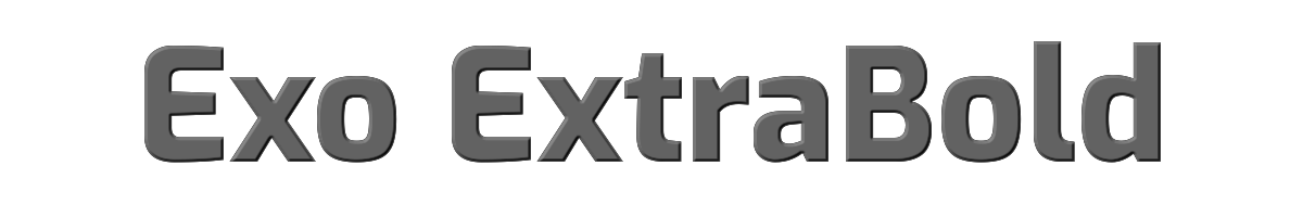 Exo ExtraBold 