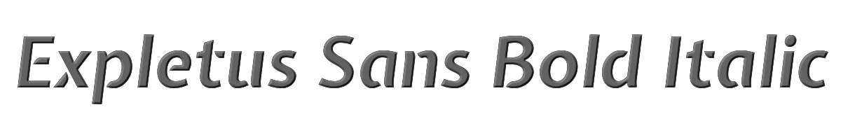 Expletus Sans Bold Italic 