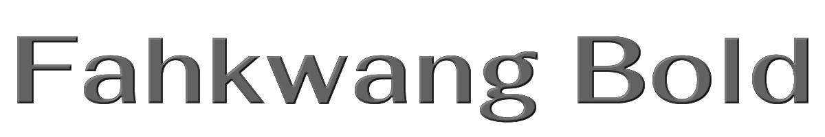 Fahkwang Bold 