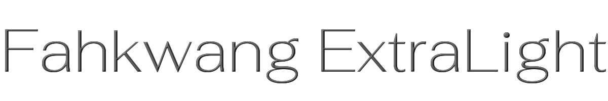 Fahkwang ExtraLight 