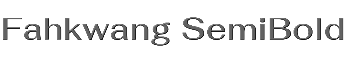 Fahkwang SemiBold 